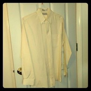 Cream colored man's dress shirt, size 16-35